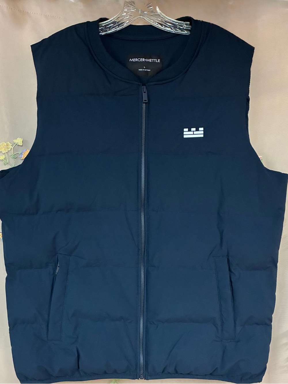 Mercer+Mettle Men’s Puffy Vest Night Navy Size L MM7214